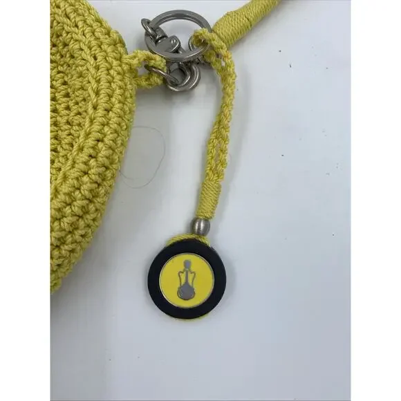 The Sak Women's Crochet Crossbody Bag Round Yellow California Cool - Picture 4 of 10
